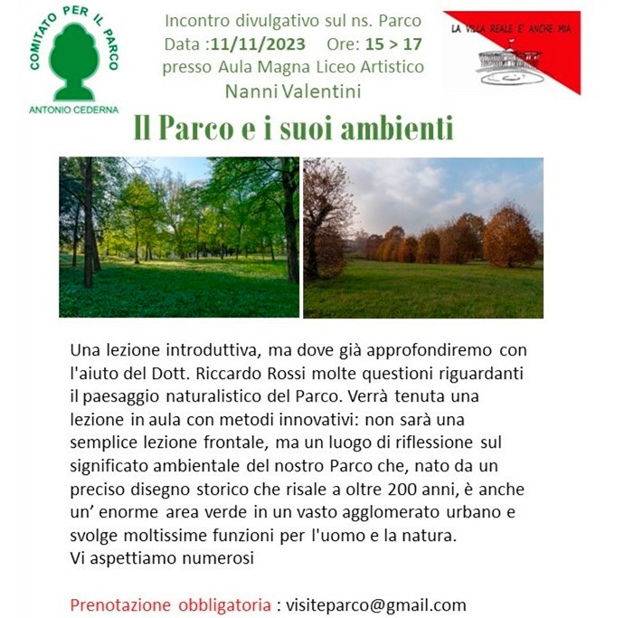 il Parco e i suoi ambienti 11/11/23